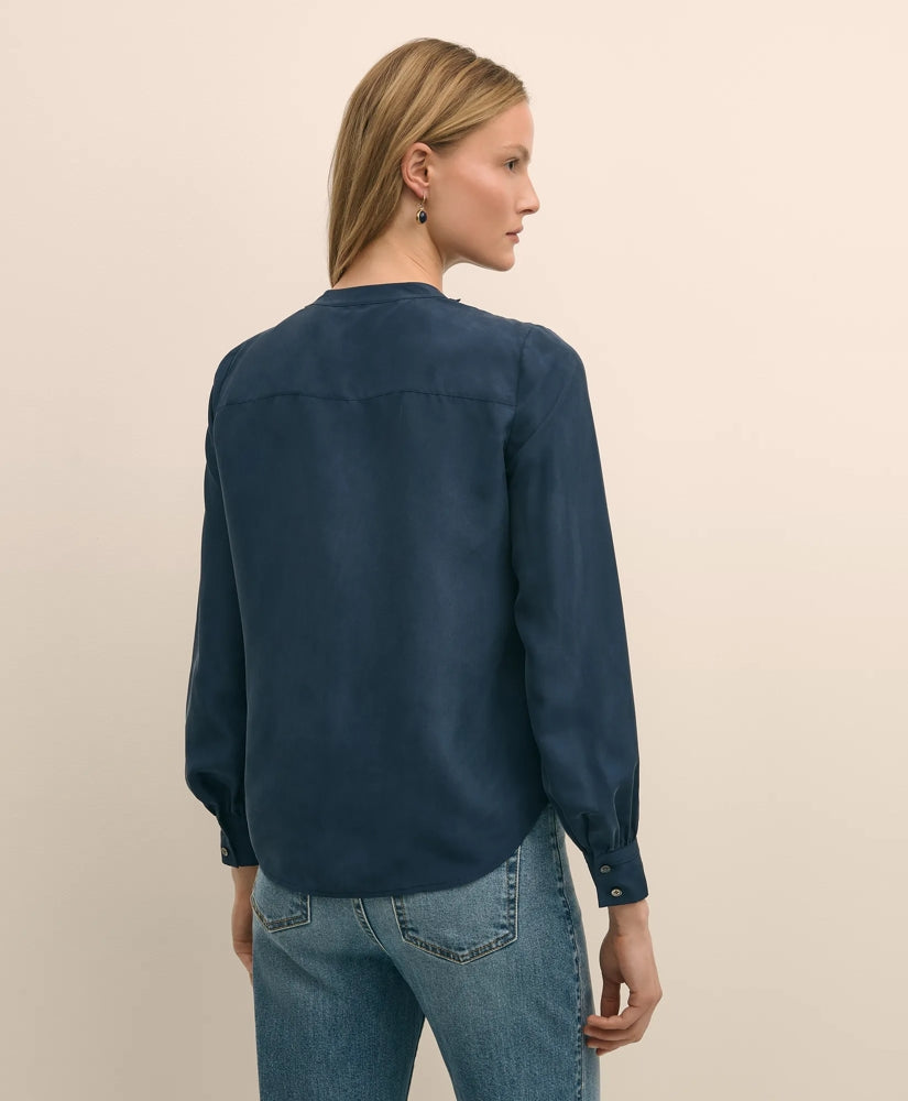 Silk Habotai Pintucked Blouse | Brooks Brothers cheap