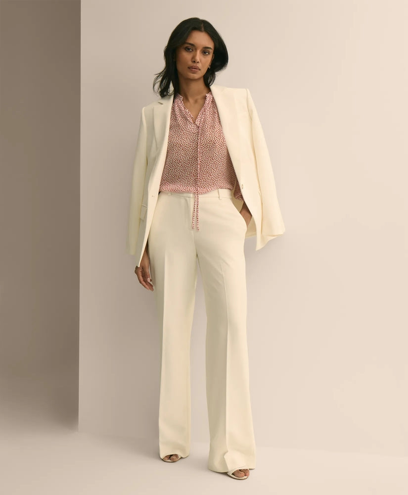 Silk Georgette Heart-Motif Peasant Blouse | Brooks Brothers cheap