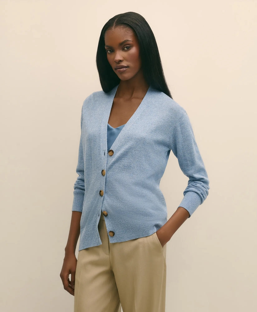 Silk Marled Knit Relaxed Cardigan | Brooks Brothers sale - US 5966