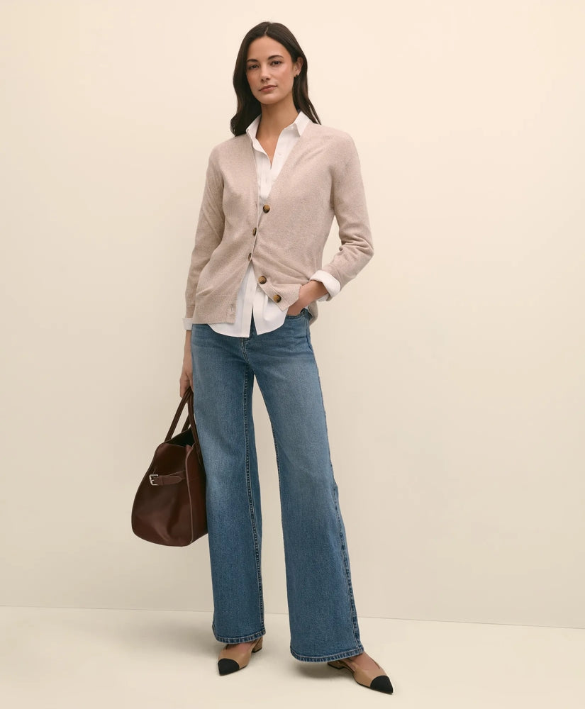 Silk Marled Knit Relaxed Cardigan | Brooks Brothers sale