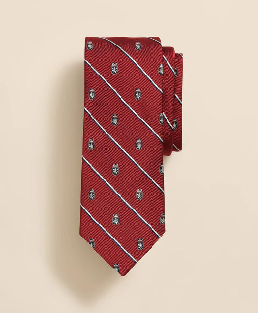 Silk Sidewheeler Striped Tie | Brooks Brothers online shop