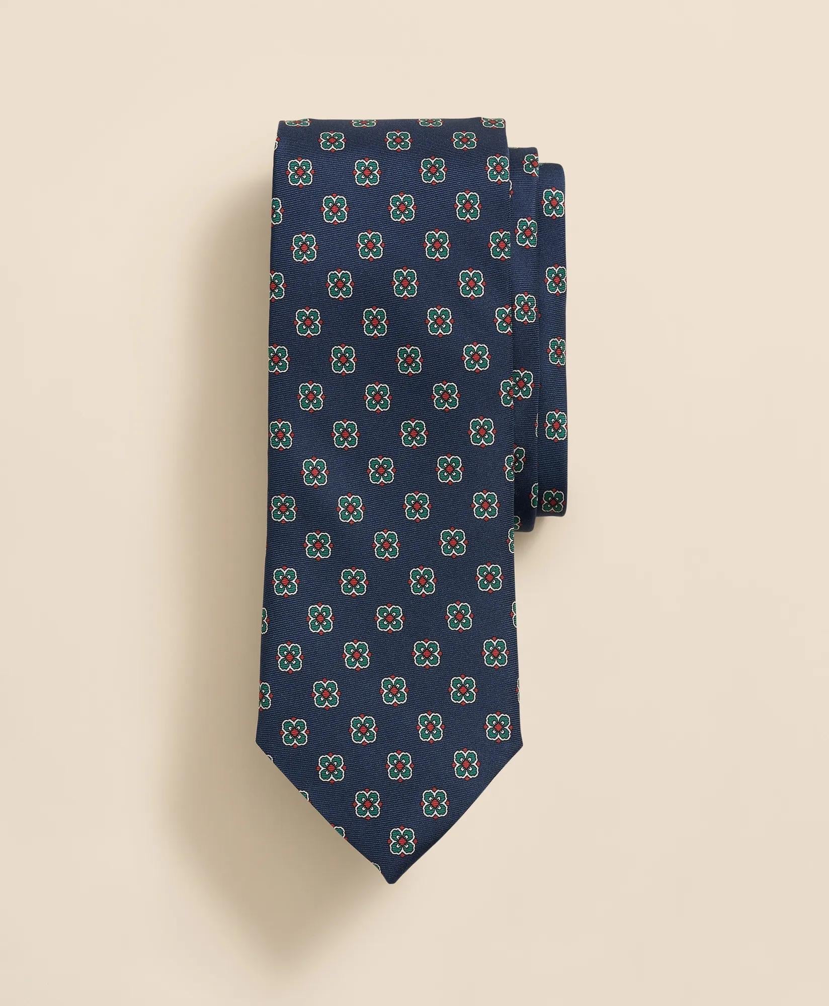 Silk Spaced Flower Tie | Brooks Brothers online