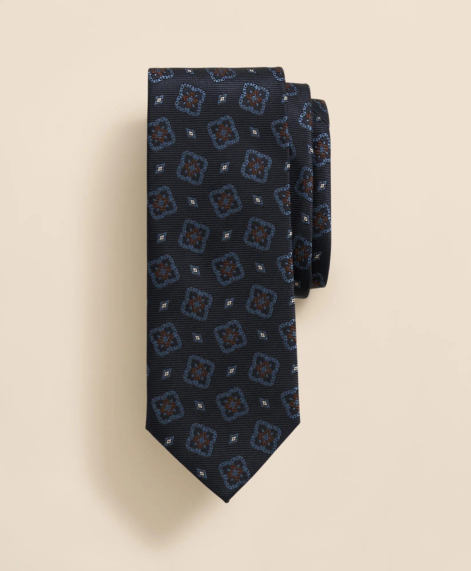 Silk Tossed Medallion Tie | Brooks Brothers for sale