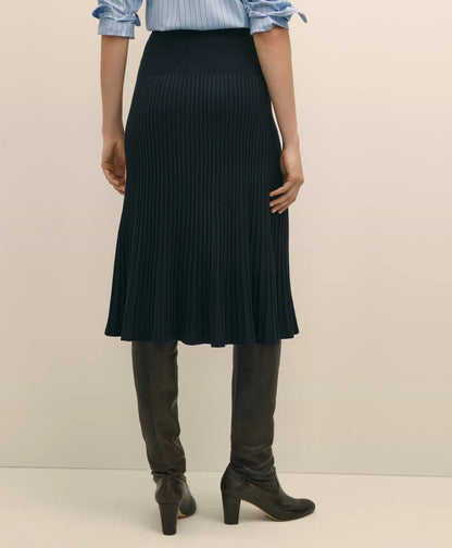 Silk Viscose Pleated Sweater Skirt | Brooks Brothers discount