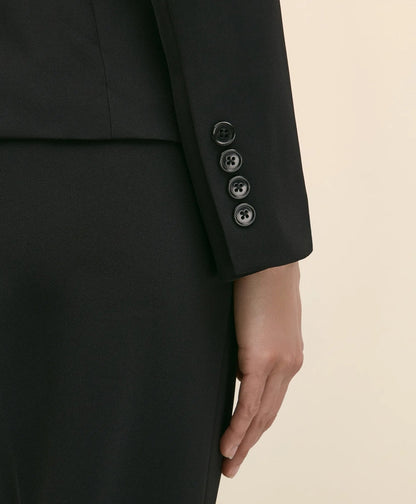 Single-Breasted Peak Lapel Jacket in Fine Twill Stretch Crepe | Brooks Brothers sale