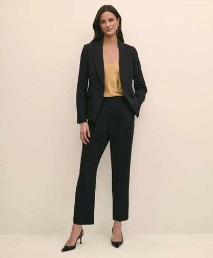 Single-Breasted Peak Lapel Jacket in Fine Twill Stretch Crepe | Brooks Brothers sale