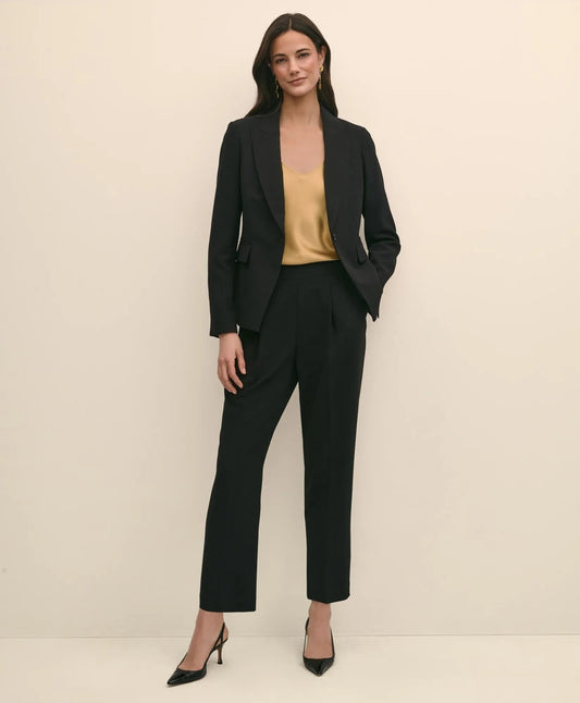 Single-Breasted Peak Lapel Jacket in Fine Twill Stretch Crepe | Brooks Brothers sale