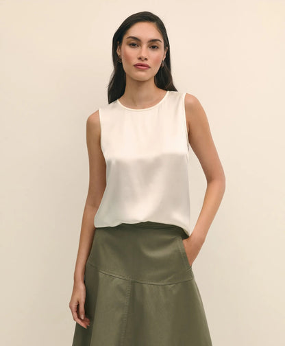 Sleeveless Shell in Washable Silk | Brooks Brothers cheap