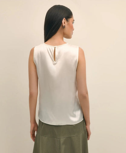 Sleeveless Shell in Washable Silk | Brooks Brothers cheap
