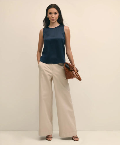 Sleeveless Shell in Washable Silk | Brooks Brothers cheap - US 6081