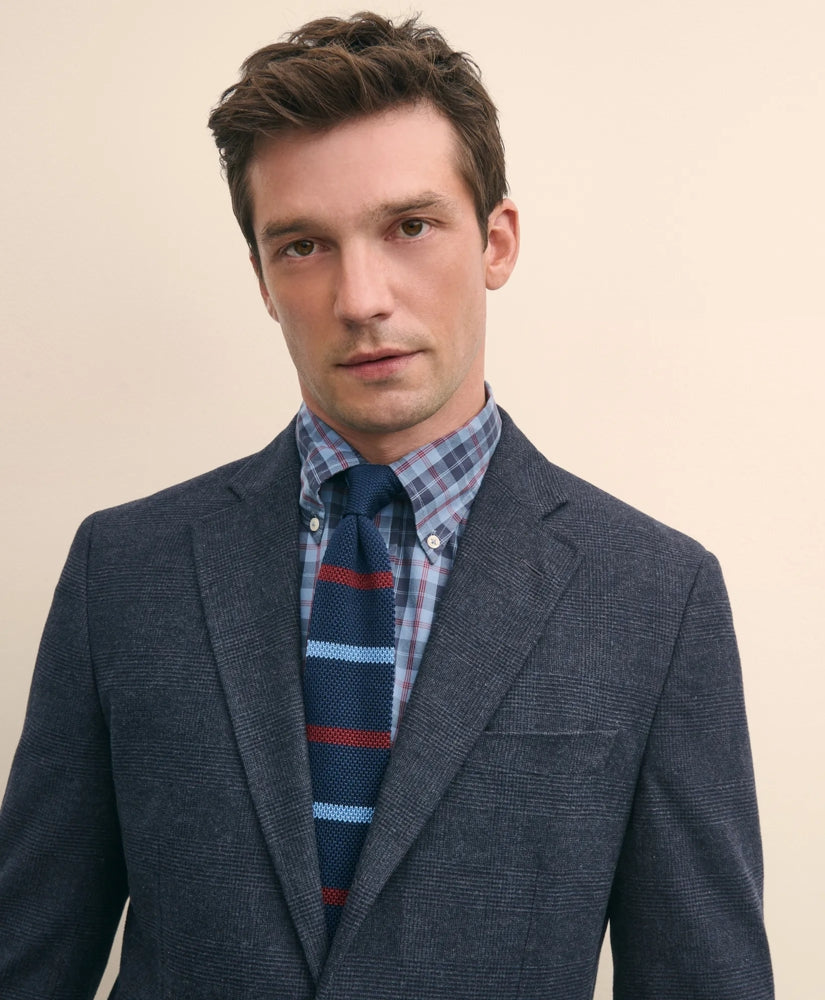 Slim Fit Check Suit Jacket in Brushed-Cotton | Brooks Brothers sale