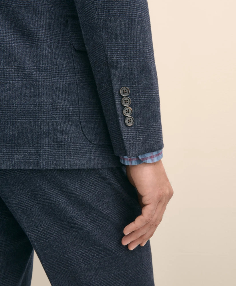 Slim Fit Check Suit Jacket in Brushed-Cotton | Brooks Brothers sale