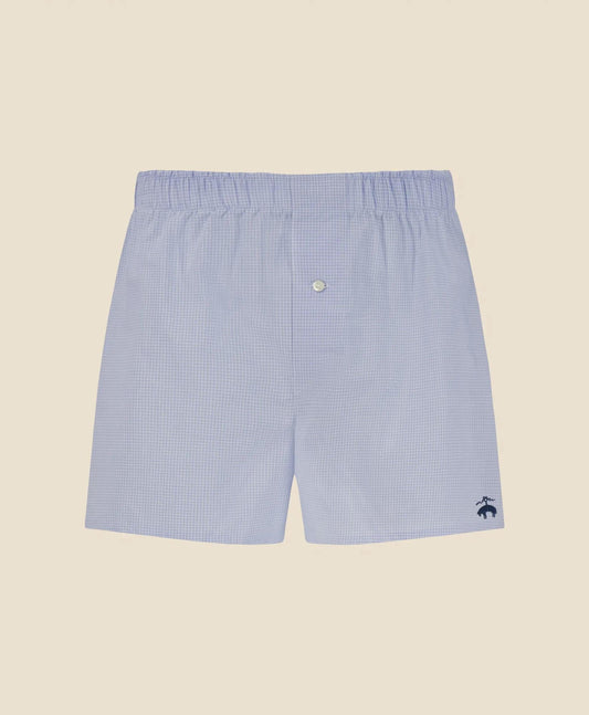 Slim Fit Cotton Broadcloth Windowpane Boxers | Brooks Brothers cheap