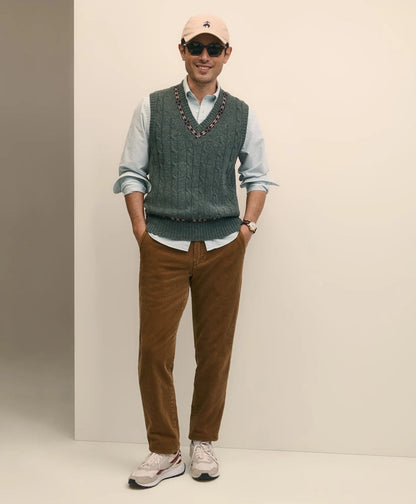 Slim Fit Cotton Wide-Wale Corduroy Pants | Brooks Brothers for sale - US 7342