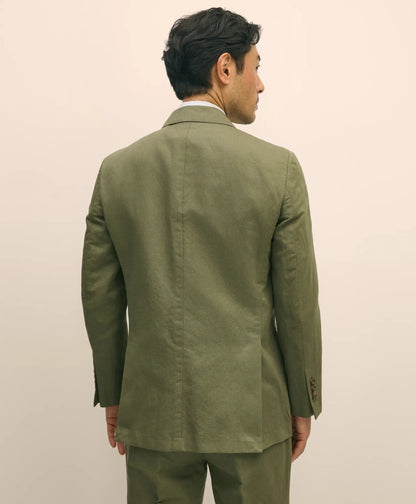 Slim Fit Fine Twill Washed Linen-Cotton Suit Jacket | Brooks Brothers for sale