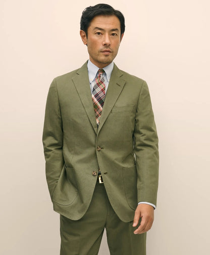 Slim Fit Fine Twill Washed Linen-Cotton Suit Jacket | Brooks Brothers for sale