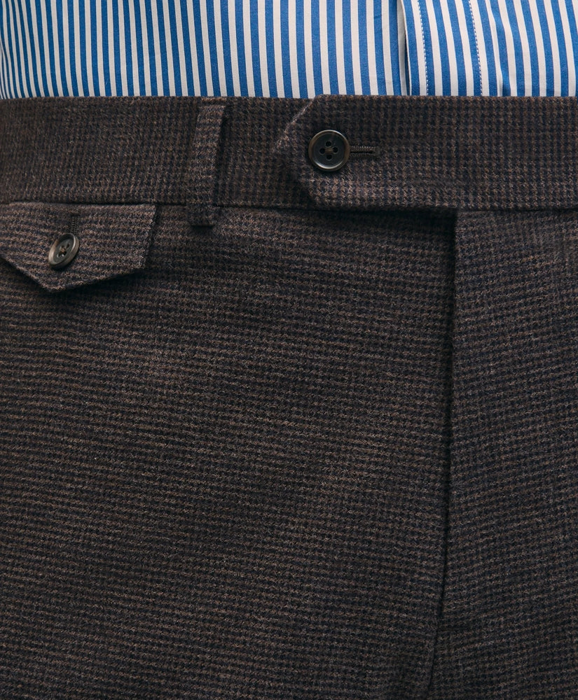 Slim Fit Mini-Houndstooth Suit Pants in Brushed-Cotton | Brooks Brothers on sale