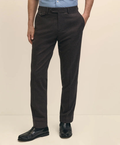 Slim Fit Mini-Houndstooth Suit Pants in Brushed-Cotton | Brooks Brothers on sale