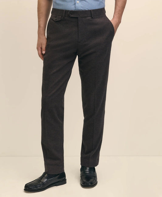 Slim Fit Mini-Houndstooth Suit Pants in Brushed-Cotton | Brooks Brothers on sale