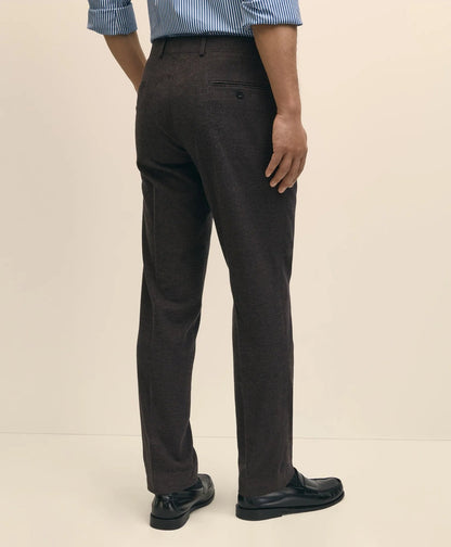 Slim Fit Mini-Houndstooth Suit Pants in Brushed-Cotton | Brooks Brothers on sale