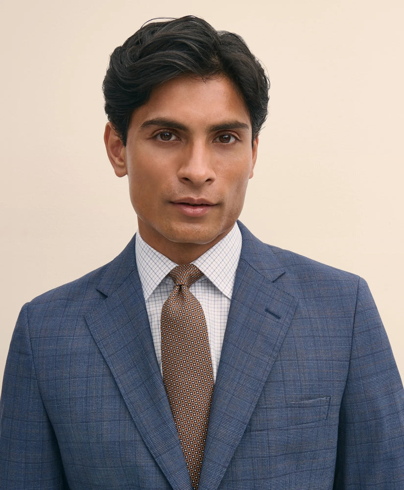 Slim Fit Wool Checked 1818 Suit | Brooks Brothers on sale