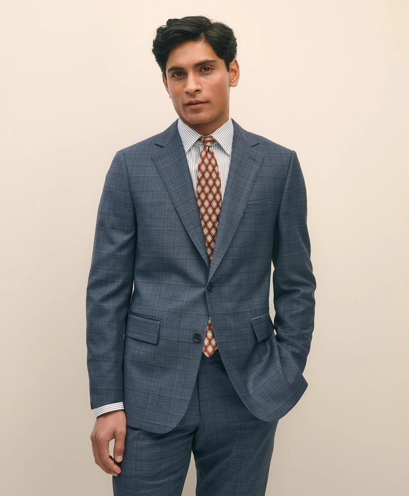 Slim Fit Wool Check 1818 Suit | Brooks Brothers online