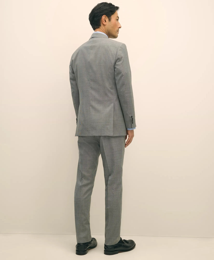Slim Fit Wool Mini Houndstooth 1818 Suit | Brooks Brothers online shop