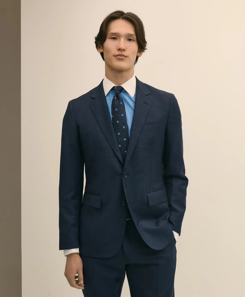 Slim Fit Wool Pinstripe 1818 Suit | Brooks Brothers discount