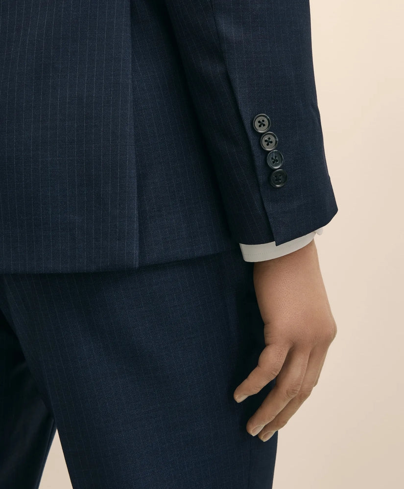 Slim Fit Wool Pinstripe 1818 Suit | Brooks Brothers discount