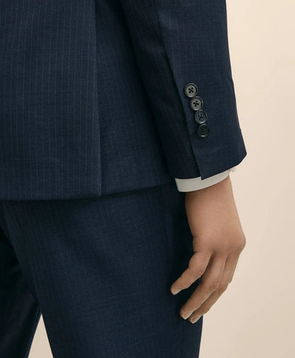 Slim Fit Wool Pinstripe 1818 Suit | Brooks Brothers discount