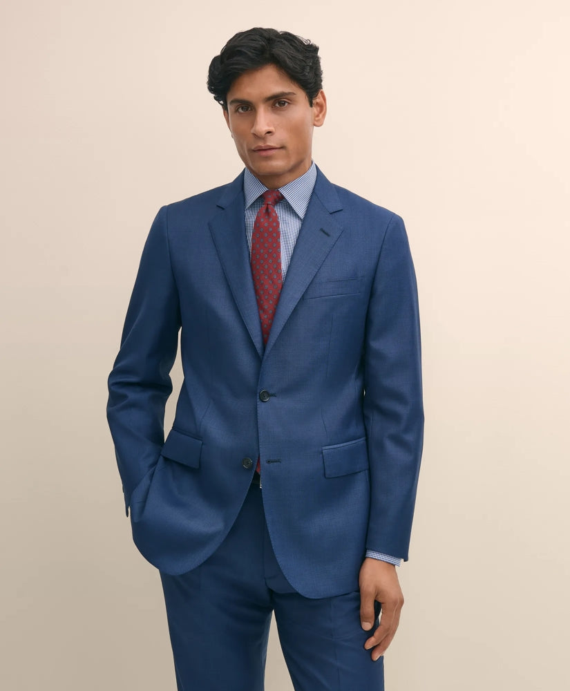 Slim Fit Wool Sharkskin 1818 Suit | Brooks Brothers discount