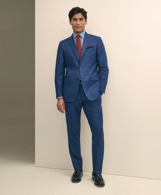 Slim Fit Wool Sharkskin 1818 Suit | Brooks Brothers discount