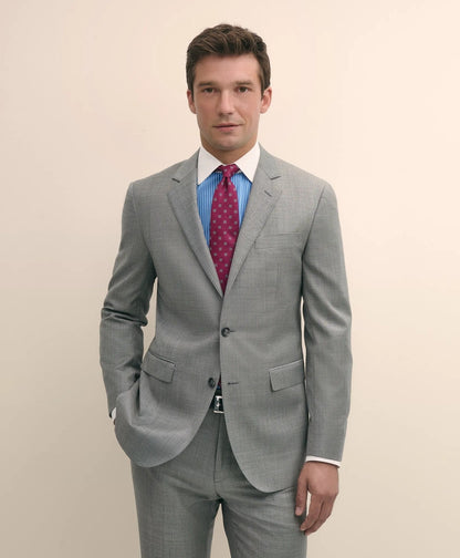 Slim Fit Wool Sharkskin 1818 Suit | Brooks Brothers cheap
