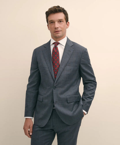 Slim Fit Wool Windowpane 1818 Suit | Brooks Brothers on sale