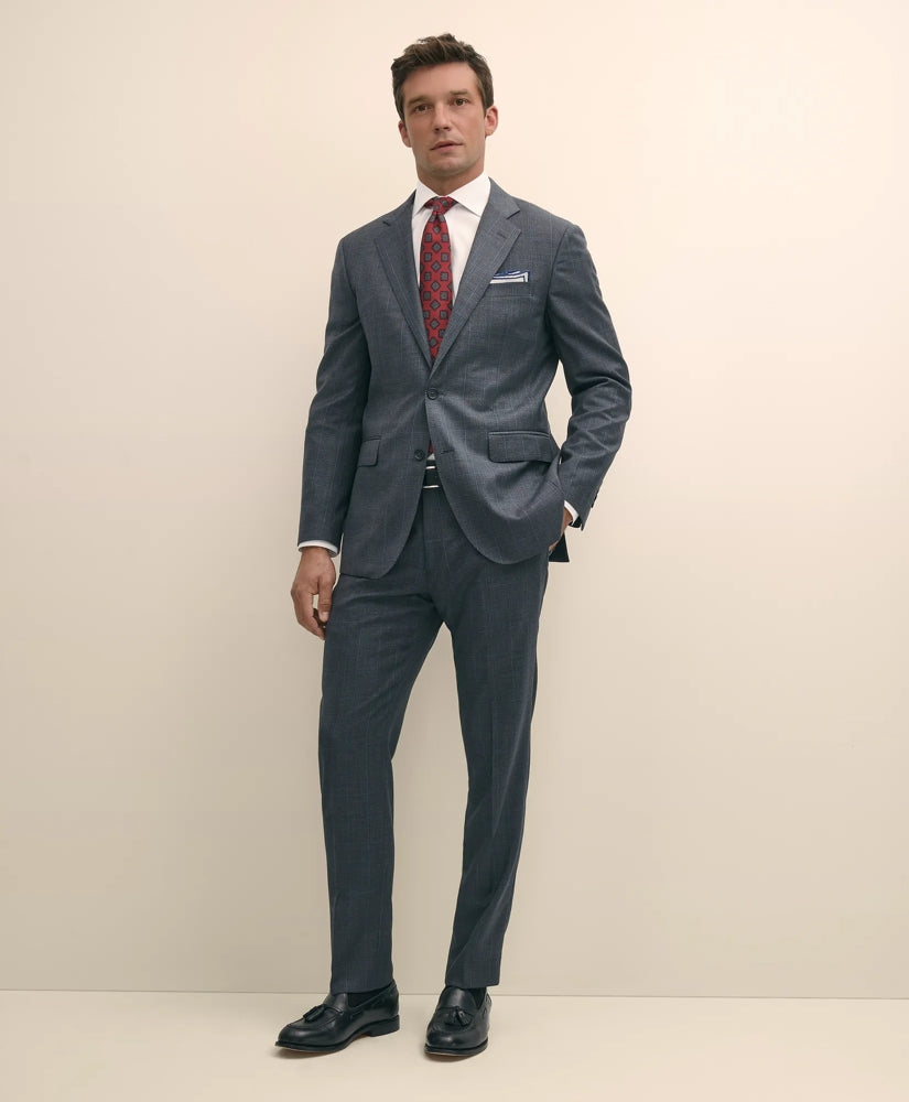 Slim Fit Wool Windowpane 1818 Suit | Brooks Brothers on sale