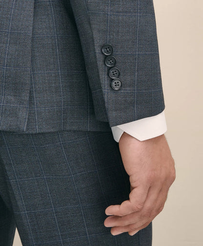 Slim Fit Wool Windowpane 1818 Suit | Brooks Brothers on sale