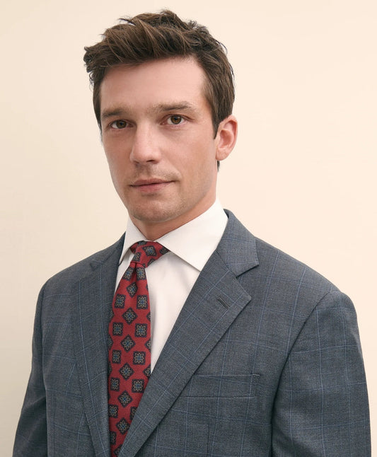 Slim Fit Wool Windowpane 1818 Suit | Brooks Brothers on sale