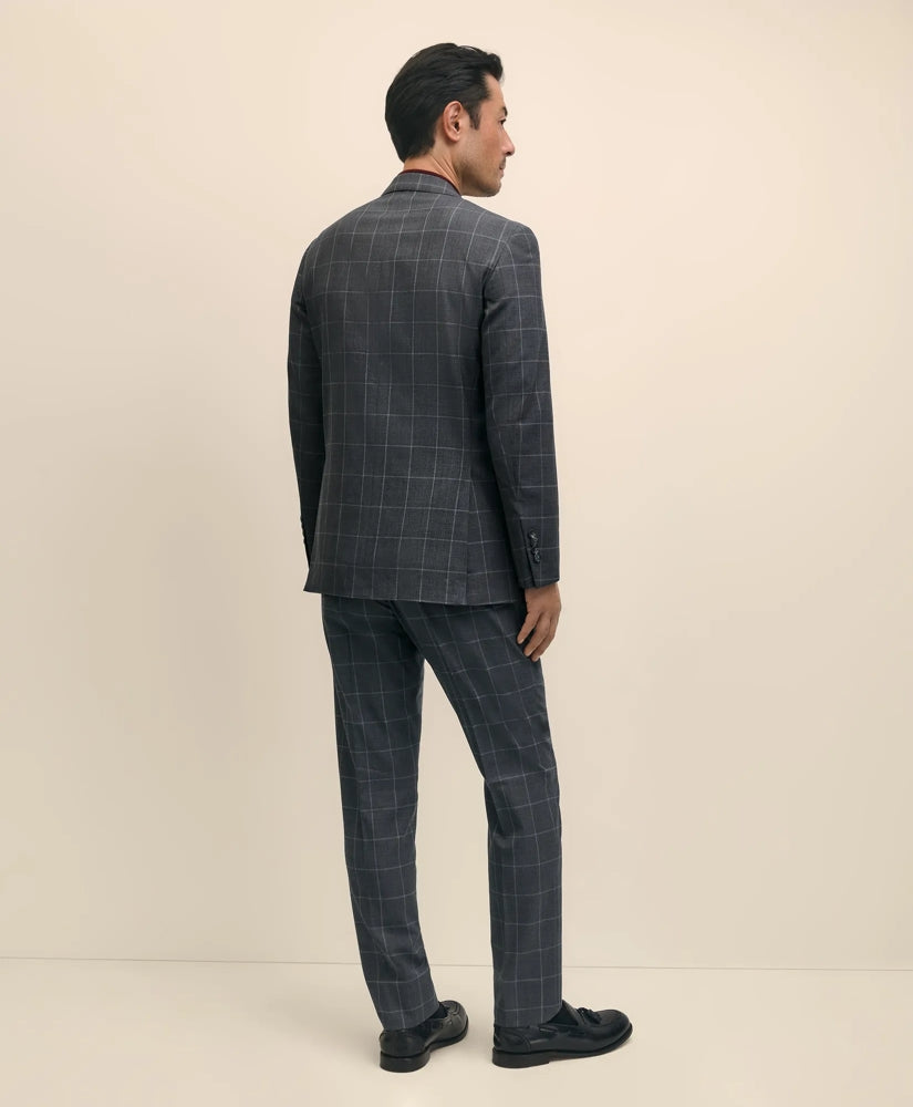 Slim Fit Wool Windowpane 1818 Suit | Brooks Brothers on sale