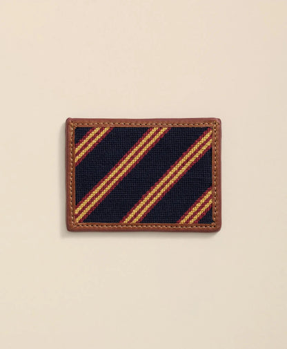 Smathers & Branson Needlepoint BB Uniform Card Case | Brooks Brothers for sale