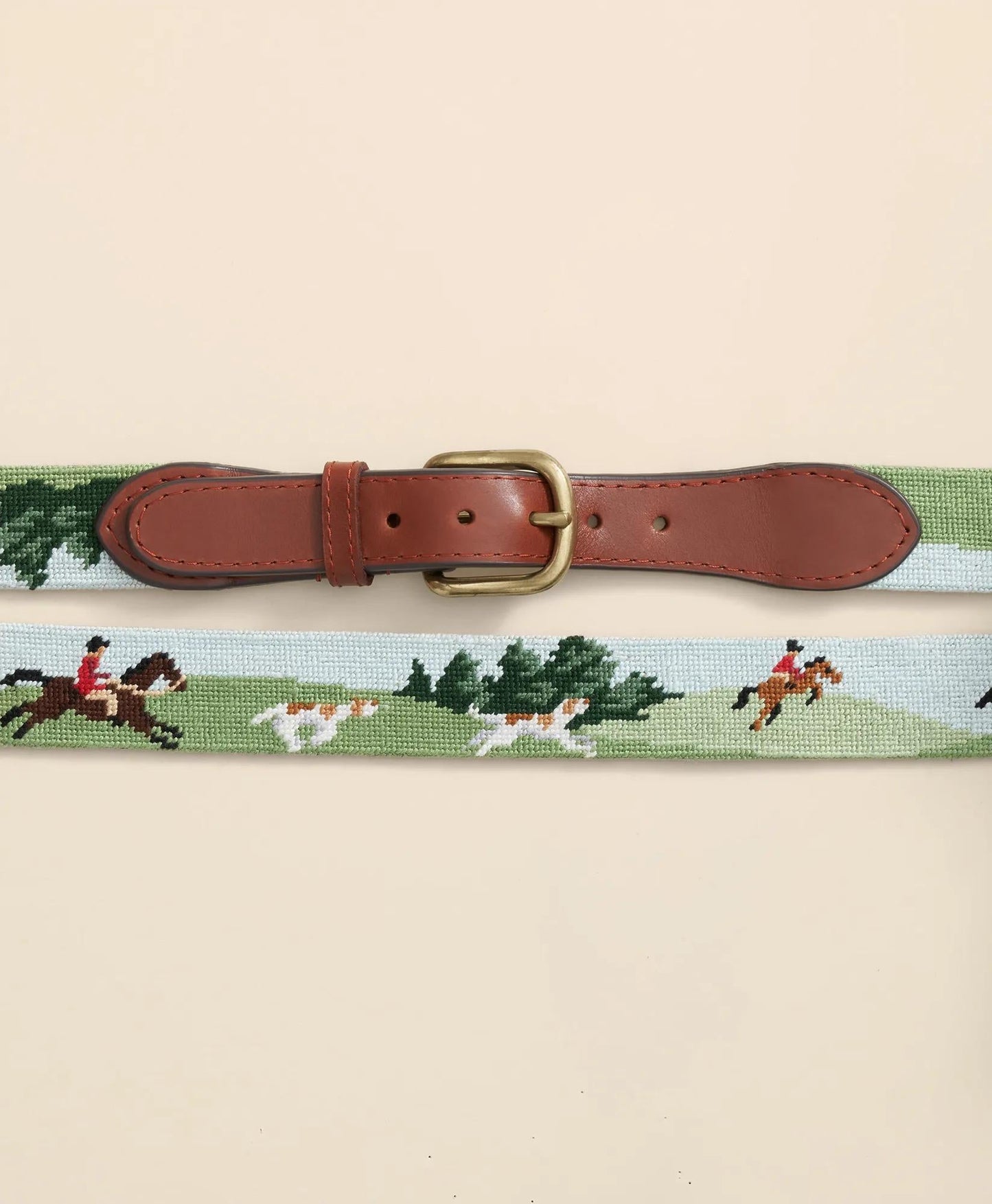 Smathers & Branson Needlepoint Fox Belt | Brooks Brothers discount