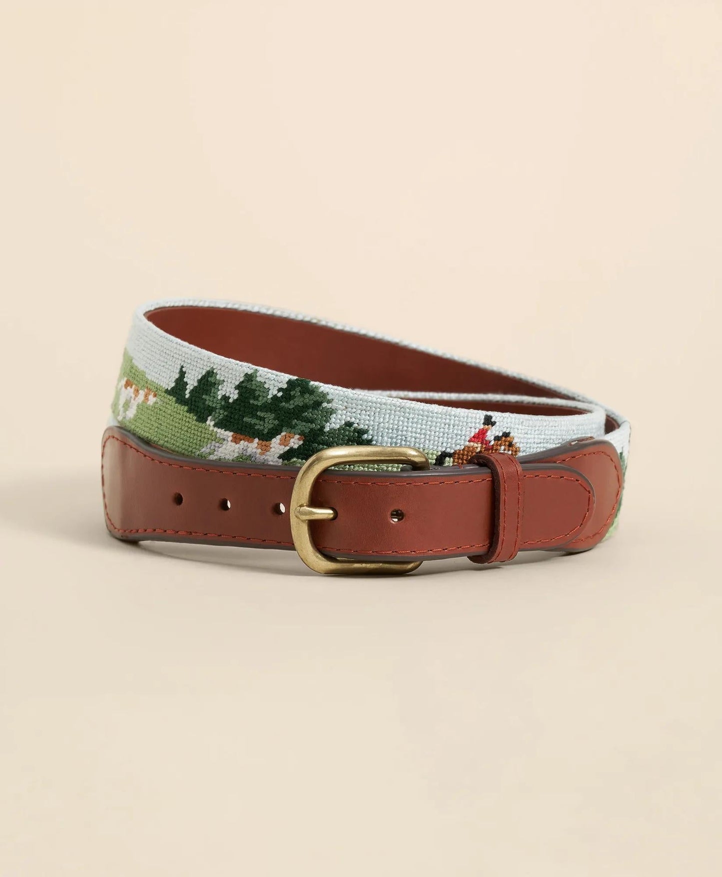 Smathers & Branson Needlepoint Fox Belt | Brooks Brothers discount