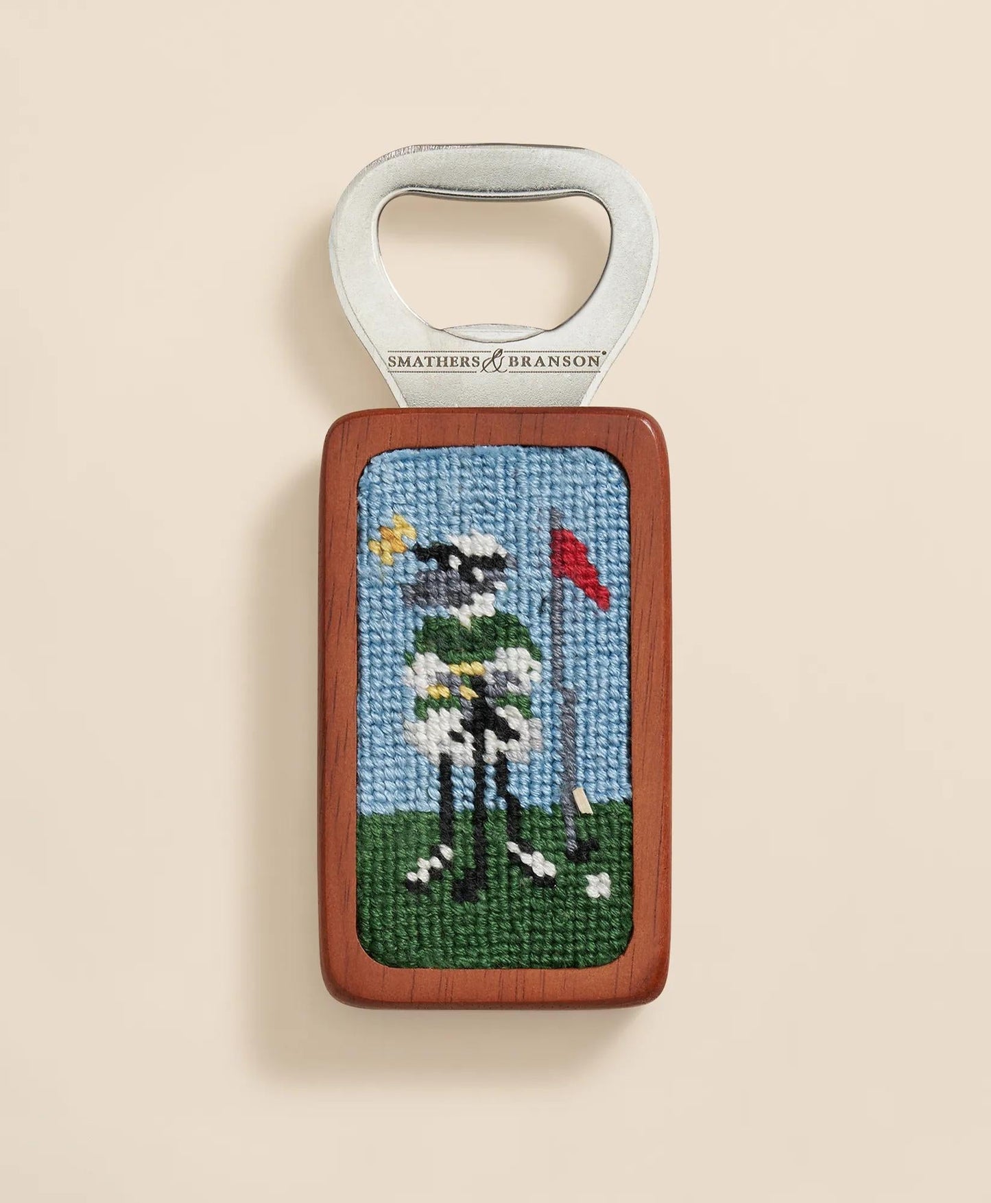 Smathers & Branson Needlepoint Henry Golf Bottle Opener | Brooks Brothers discount