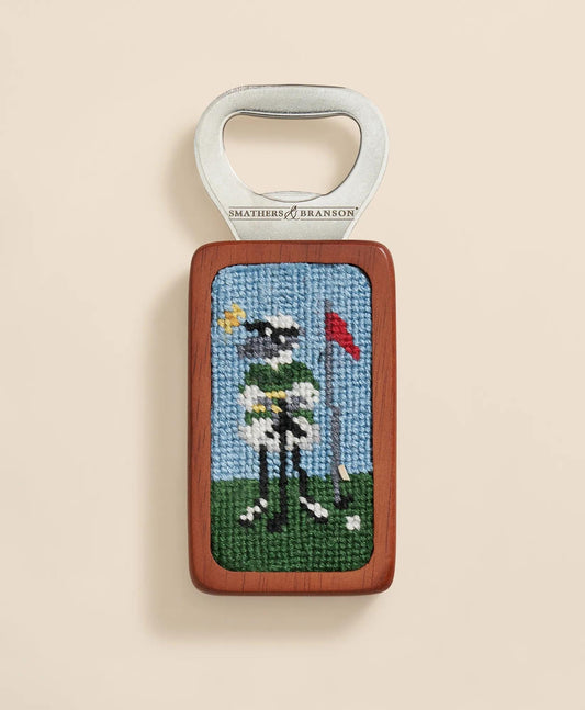 Smathers & Branson Needlepoint Henry Golf Bottle Opener | Brooks Brothers discount