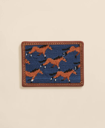 Smathers & Branson Needlepoint Horse Card Case | Brooks Brothers sale