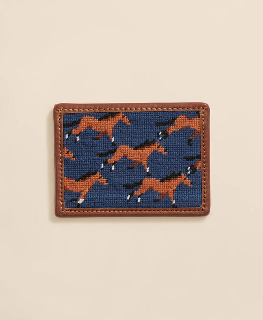 Smathers & Branson Needlepoint Horse Card Case | Brooks Brothers sale