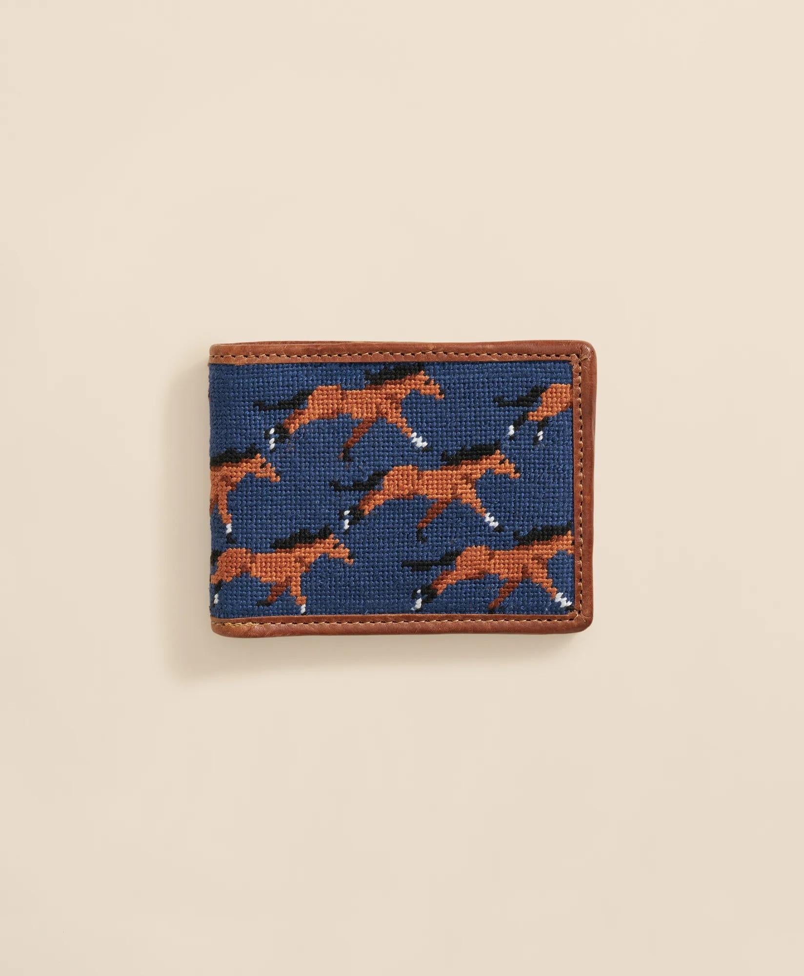 Smathers & Branson Needlepoint Horse Wallet | Brooks Brothers on sale