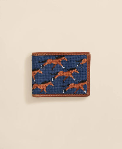 Smathers & Branson Needlepoint Horse Wallet | Brooks Brothers on sale