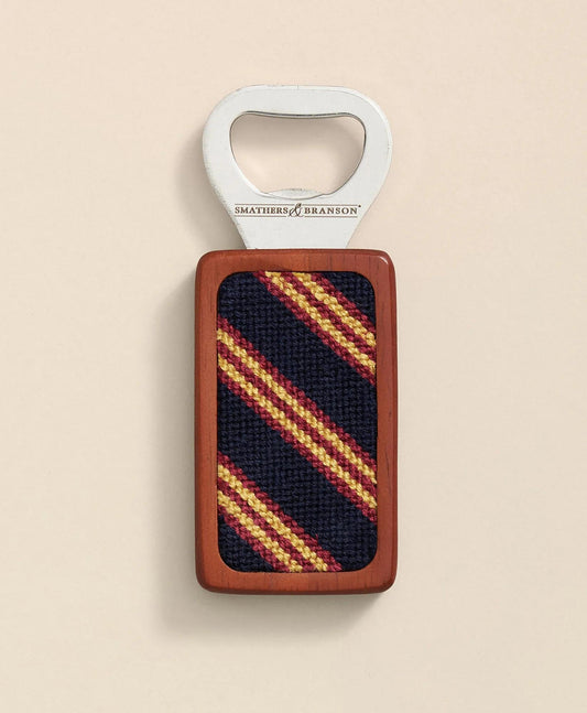 Smathers & Branson Needlepoint Rep Stripe Bottle Opener | Brooks Brothers online