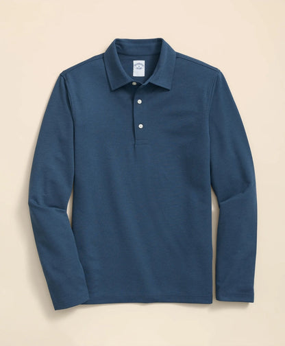 Spread Collar Long-Sleeve Polo Shirt | Brooks Brothers online - US 6140