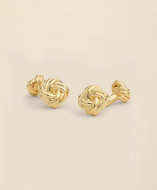 Sterling Silver Gold-Plated Knot Cufflinks | Brooks Brothers cheap